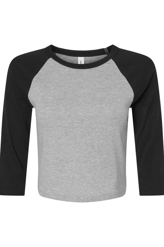 Bella Women's Micro Rib 3/4 Raglan Tee