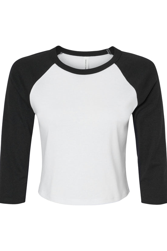 Bella Women's Micro Rib 3/4 Raglan Tee