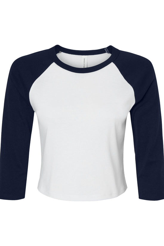 Bella Women's Micro Rib 3/4 Raglan Tee