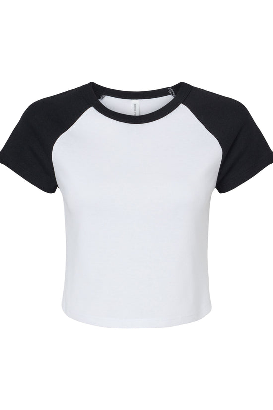 Bella Women's Micro Rib Raglan Baby Tee