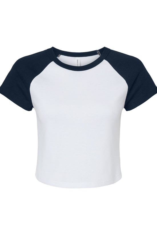 Bella Women's Micro Rib Raglan Baby Tee