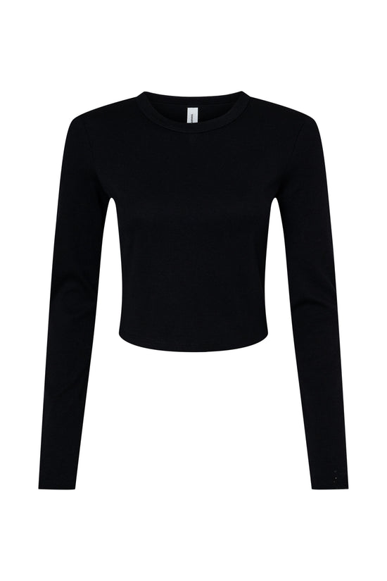 Bella Women's Micro Rib Long Sleeve Tee