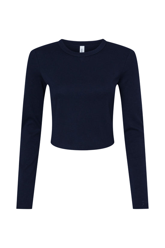 Bella Women's Micro Rib Long Sleeve Tee
