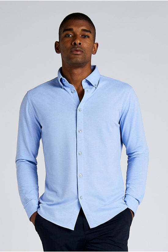 Kustom Kit Mens LS Superwash Pique Shirt