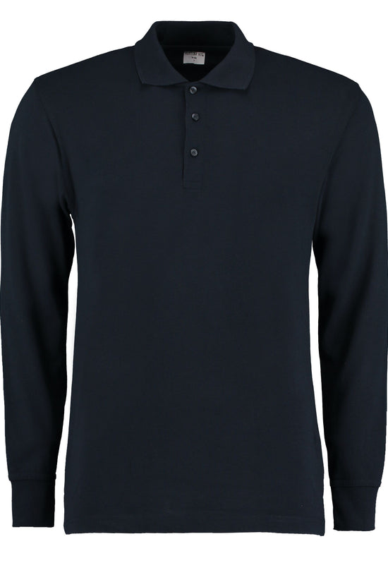 Kustom Kit Mens Pique L/S Polo Shirt