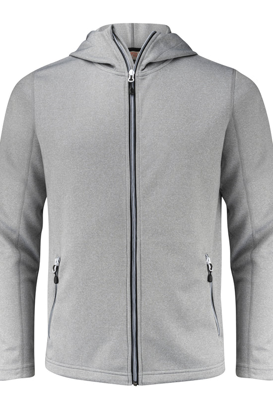 Printer Red Layback Full Zip Hoodie