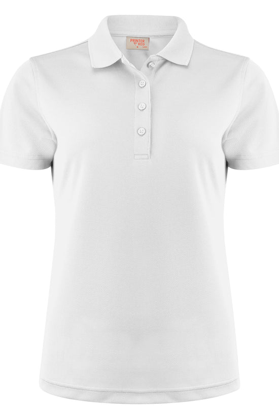 Printer Red Ladies Smash Polo Shirt