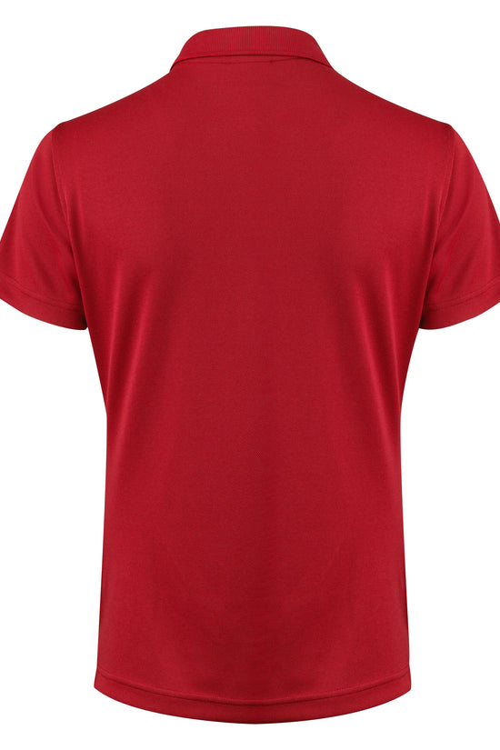Printer Red Ladies Smash Polo Shirt
