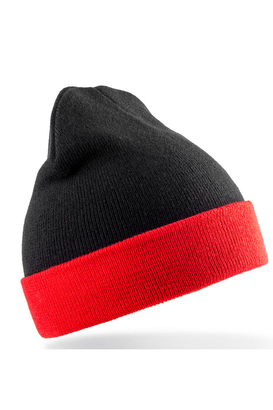 Result Recycled Black Compass Beanie