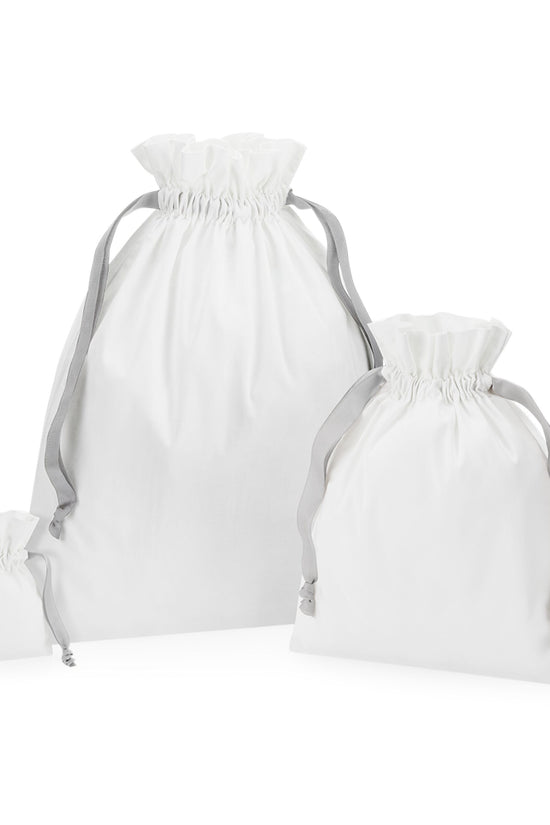Westford Mill Cotton Bag W Ribbon Cord