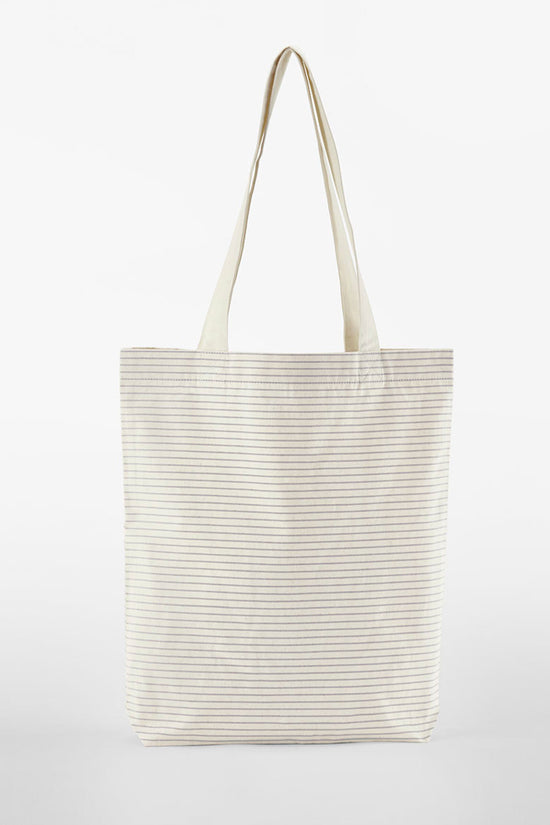 Westford Mill Striped Org Cotton Tote