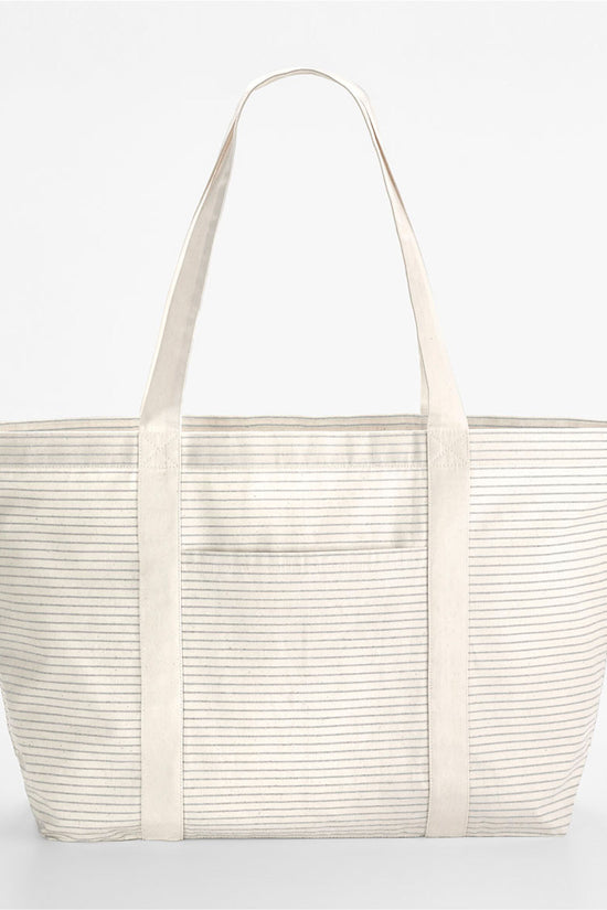 Westford Mill Striped Org Cotton Shopper