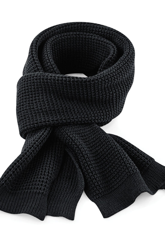 Beechfield Classic Waffle Knitt Scarf