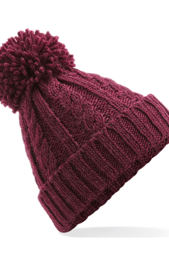 Beechfield Cable Knit Melange Beanie