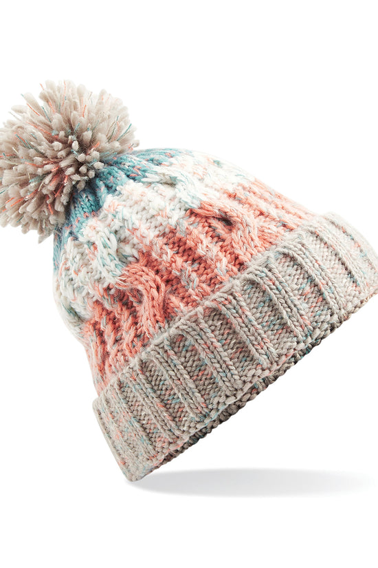 Beechfield Corkscrew Pom Pom Beanie