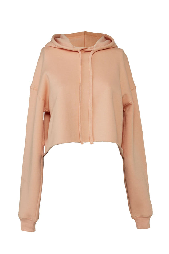Bella Womens Cropped Fleece Hoody