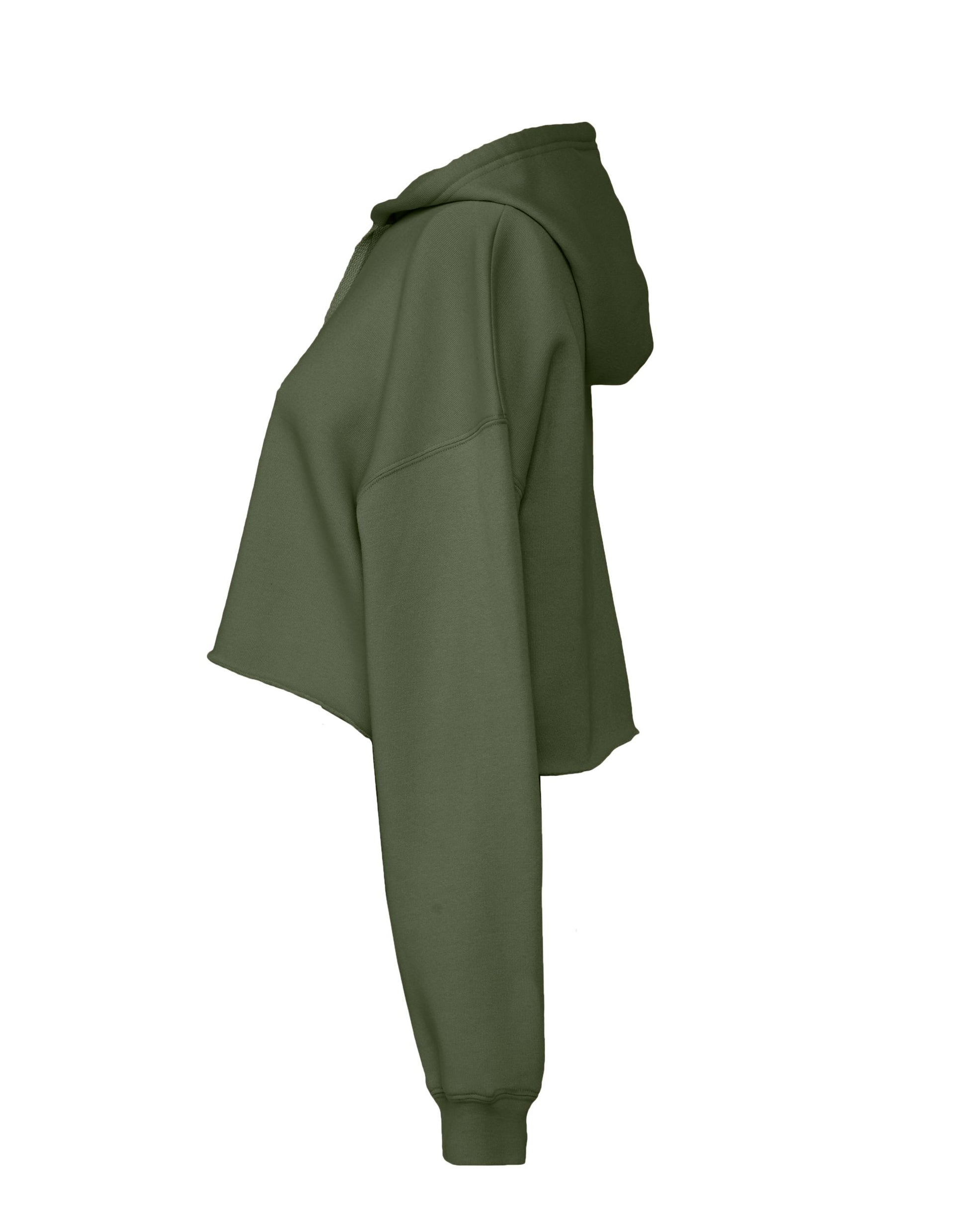 Bella Womens Cropped Fleece Hoody