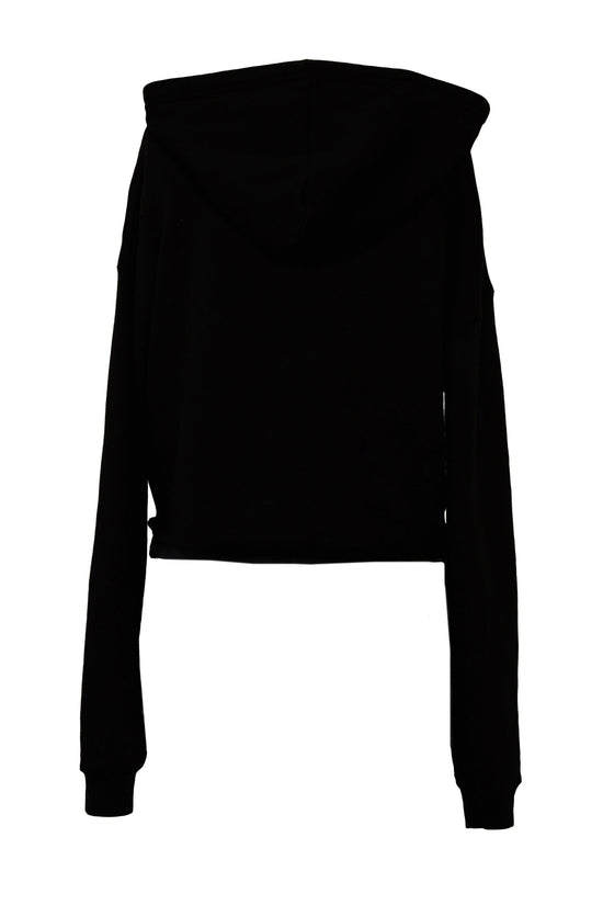 Bella Womens Cropped Fleece Hoody