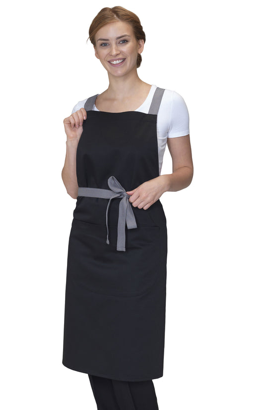 Dennys Cross Back Bib Apron