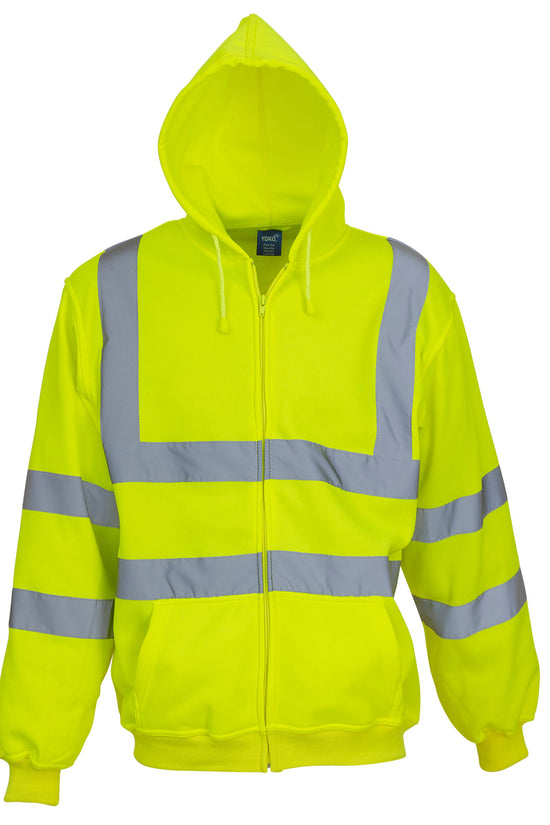 Yoko Hi Vis Zipped Hoodie
