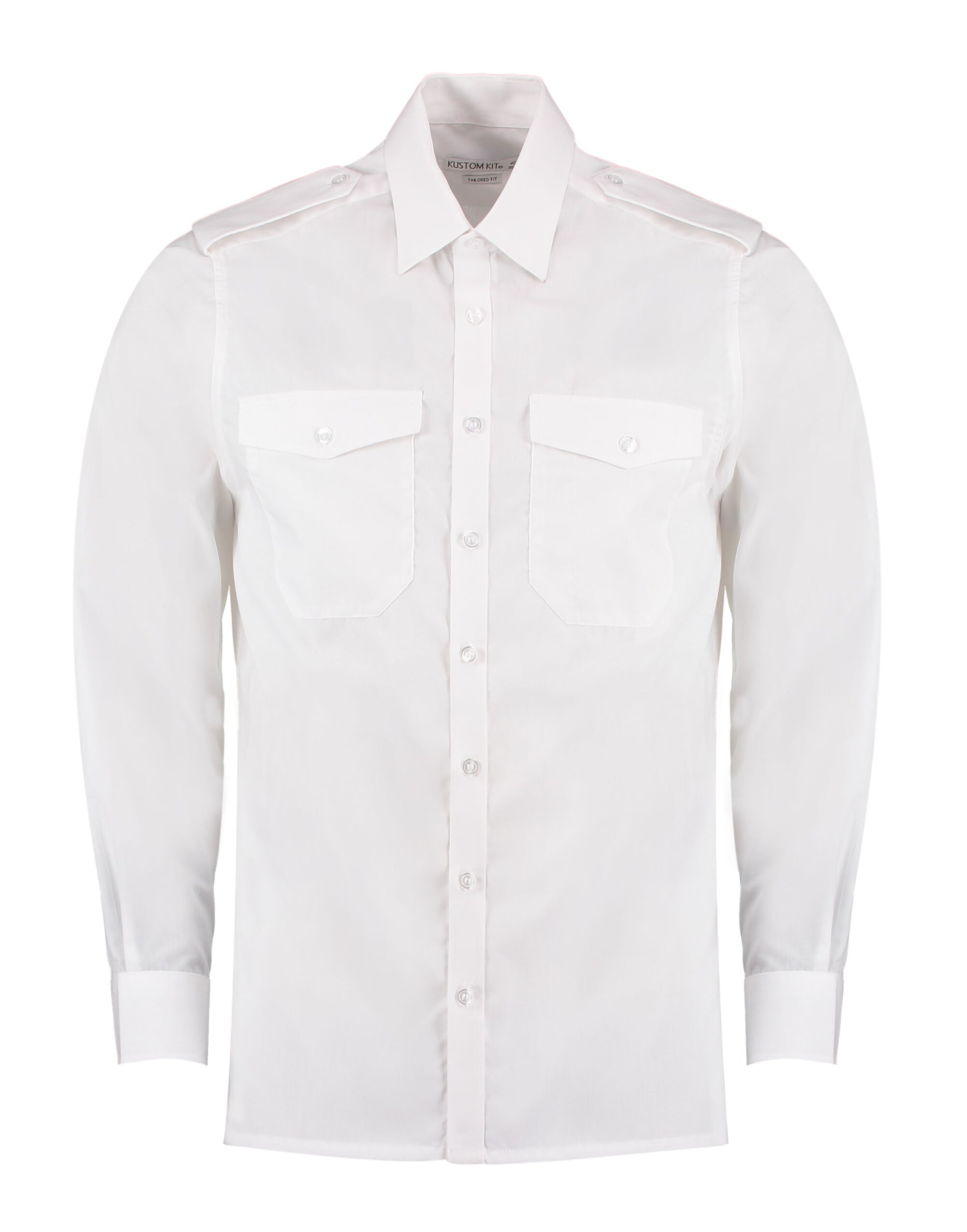 Kustom Kit Tailored Fit L/S Pilot Shirt