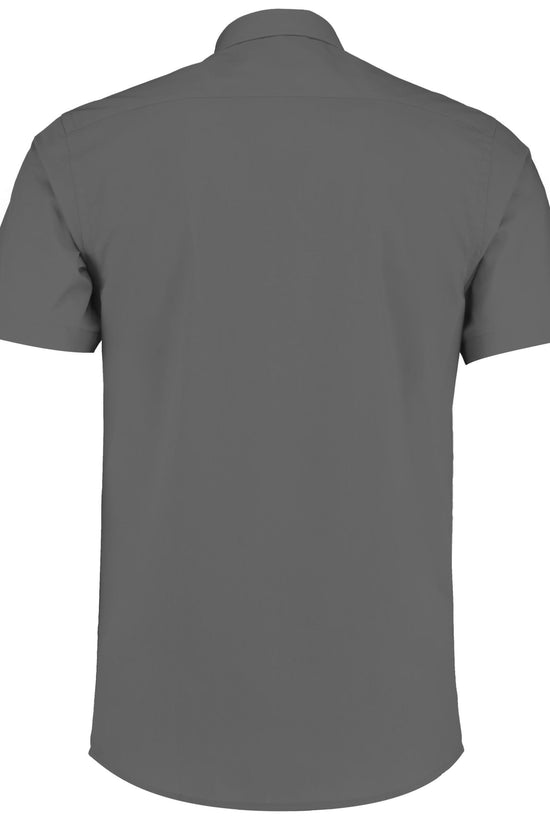 Kustom Kit Mens SS Tailored Poplin Shirt