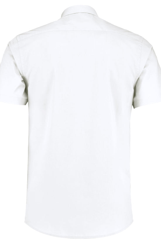Kustom Kit Mens SS Tailored Poplin Shirt