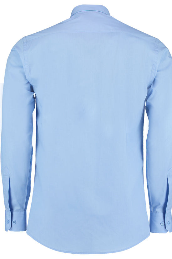 Kustom Kit Mens LS Tailored Poplin Shirt