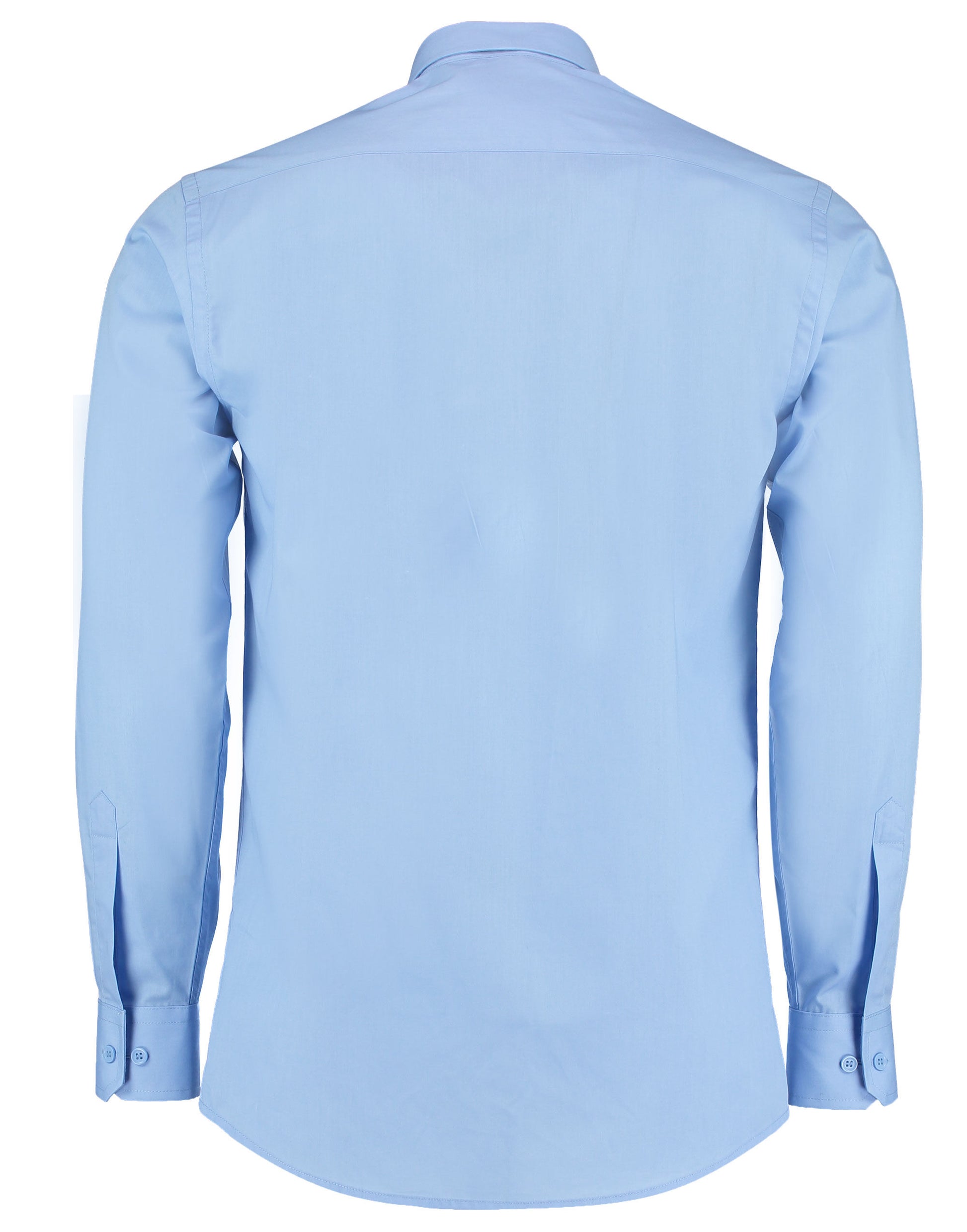 Kustom Kit Mens LS Tailored Poplin Shirt