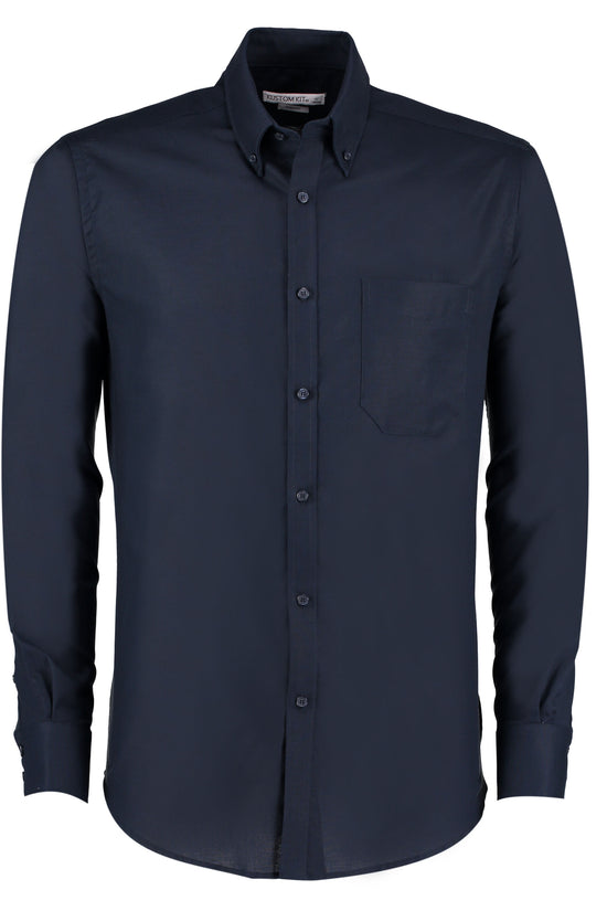 Kustom Kit Mens LS Slim Workwear Shirt