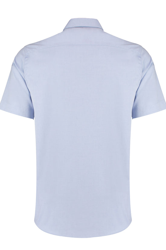Kustom Kit Mens SS Tailored Oxford Shirt