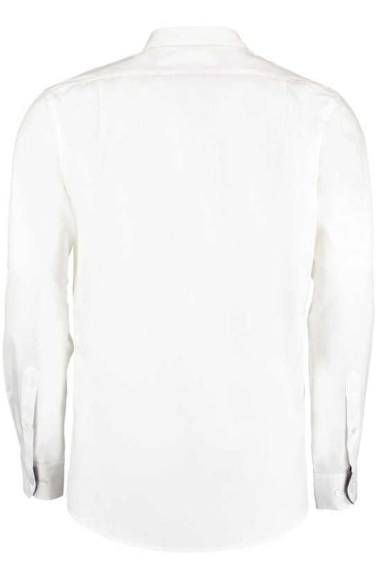 Kustom Kit Mens LS Contrast BDC Shirt