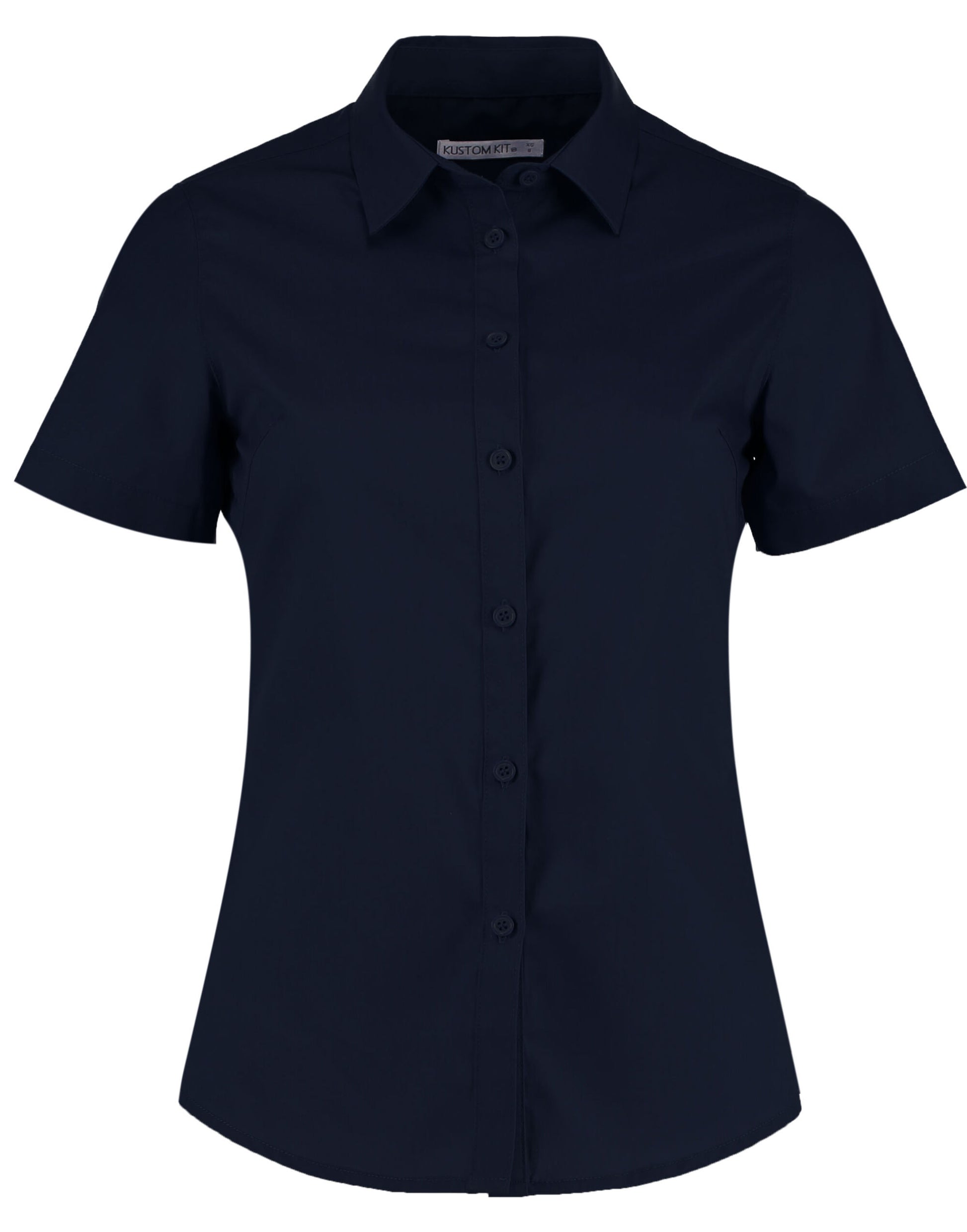 Kustom Kit Lady SS Tailored Poplin Shirt