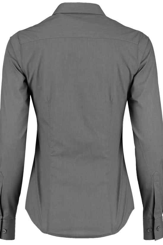 Kustom Kit Lady LS Tailored Poplin Shirt
