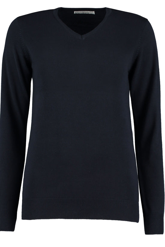 Kustom Kit Ladies Arundel V Neck Sweater