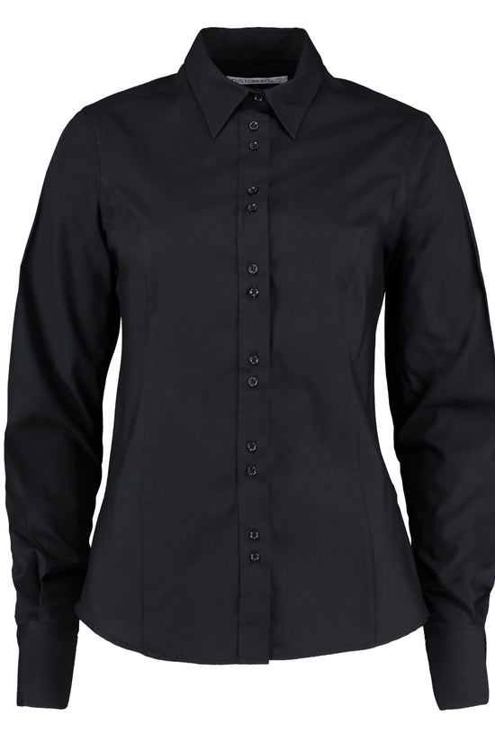 Kustom Kit Ladies LS Tailored City Shirt