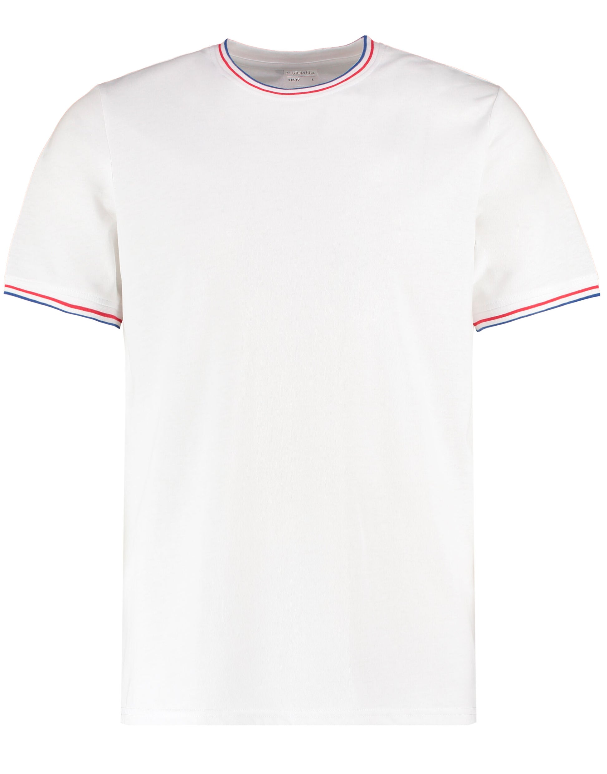 Kustom Kit Mens Fashion Fit Tipped Tee