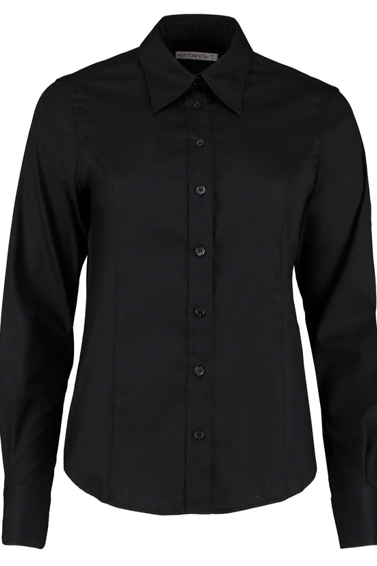 Kustom Kit Lady LS Tailored Oxford Shirt