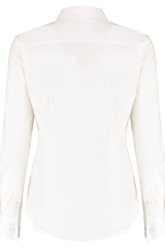 Kustom Kit Lady LS Stretch Oxford Shirt