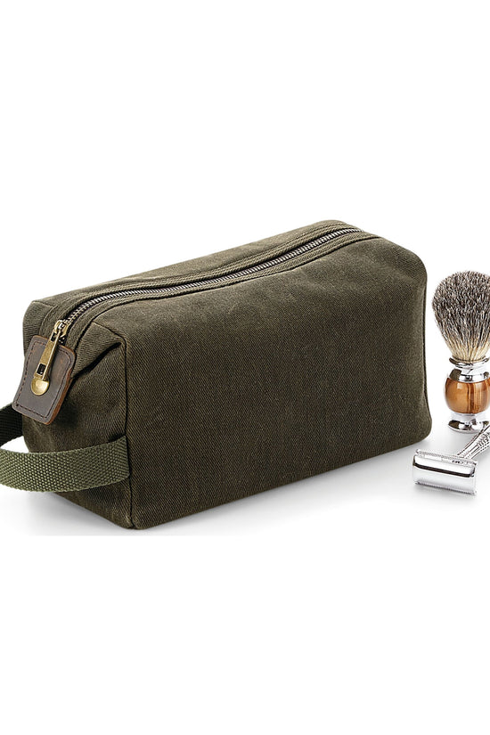Quadra Heritage Waxed Canvas Wash Bag