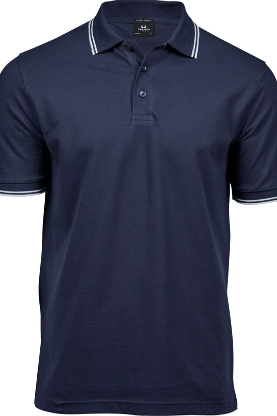 Tee Jays Mens Luxury Stripe Stretch Polo