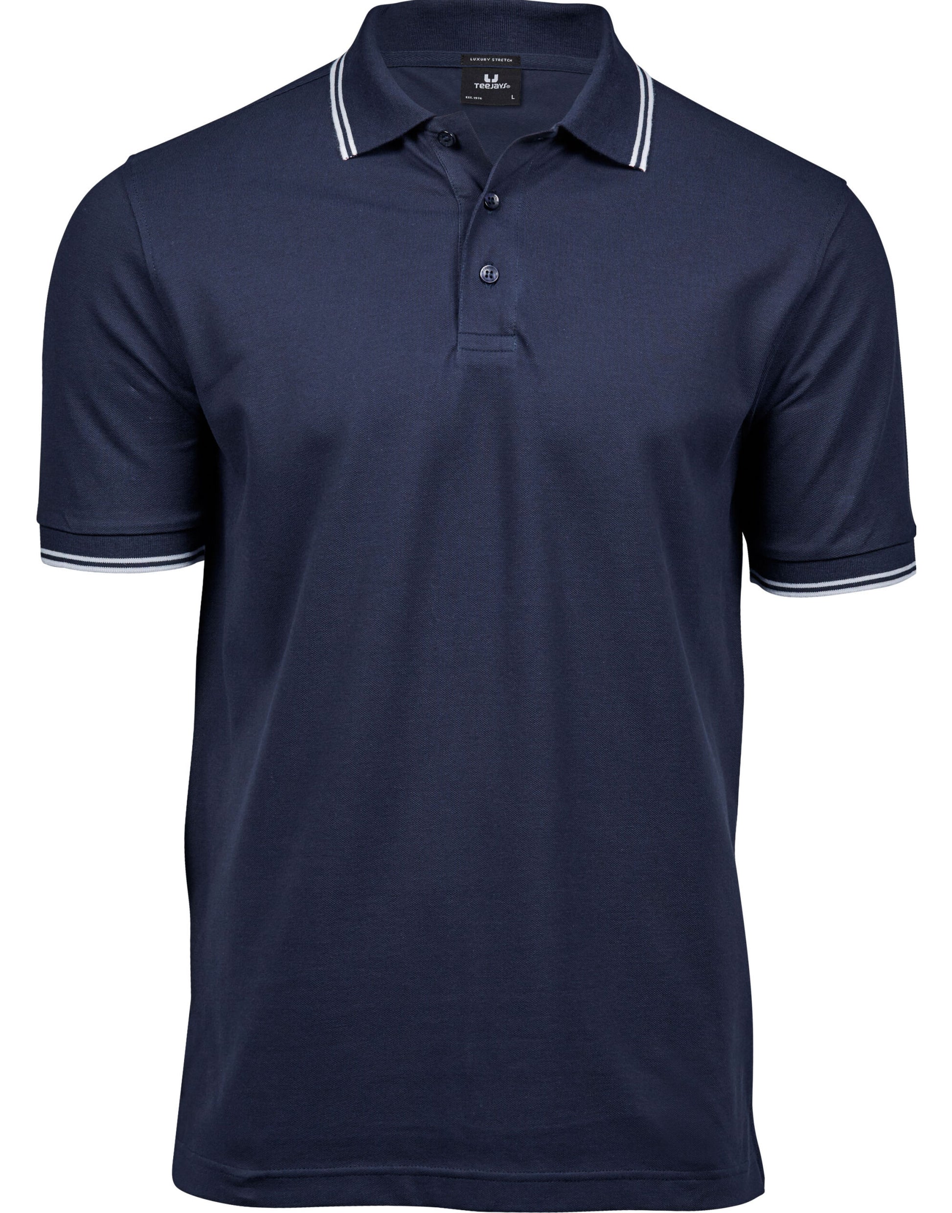 Tee Jays Mens Luxury Stripe Stretch Polo