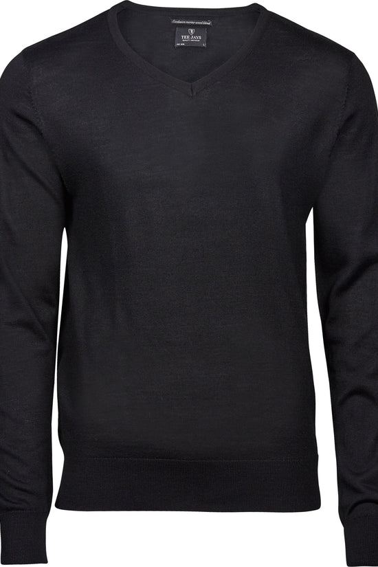 Tee Jays Mens V Neck Knitted Sweater