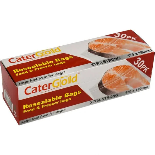 CaterGold Freezer Seal Bags 170x190mm Pack of 30