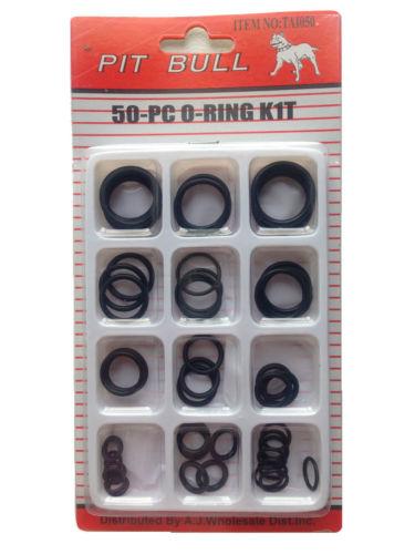 Rubber O Ring Seals Kit Pack of 50 Assorted Rings for Plumbing Repairs