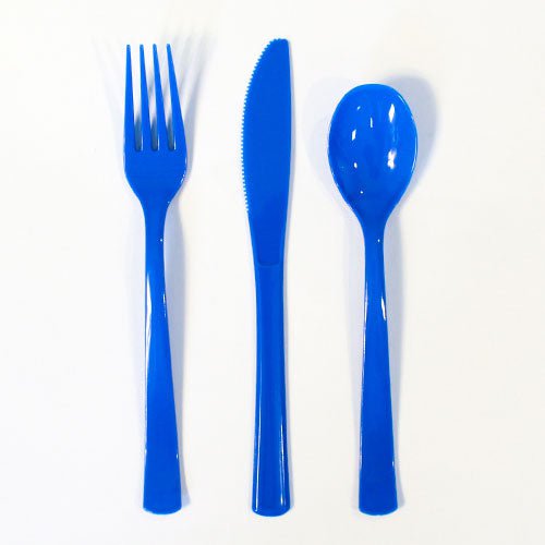 Assorted Disposable Plastic Cutlery Set PinkBlue