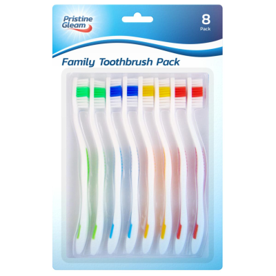 Complete Oral Care with Toothbrush Family Pack of 8