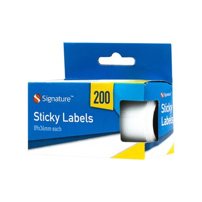 200 Sticky Labels 89 x 36mm for Home Office Use