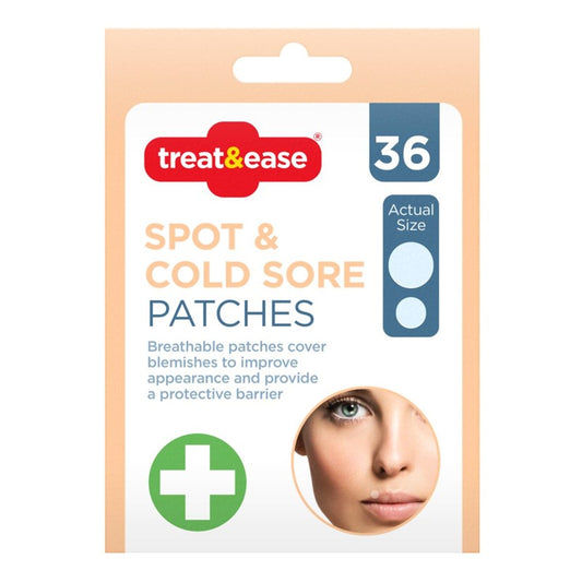 Hydrocolloid Cold Sore Spot Patches 36Pack