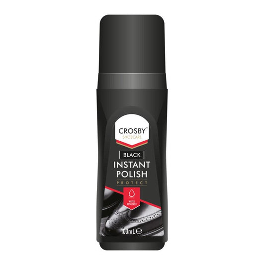 Instant Shoe Shine Polish 100ml Black Leather Care